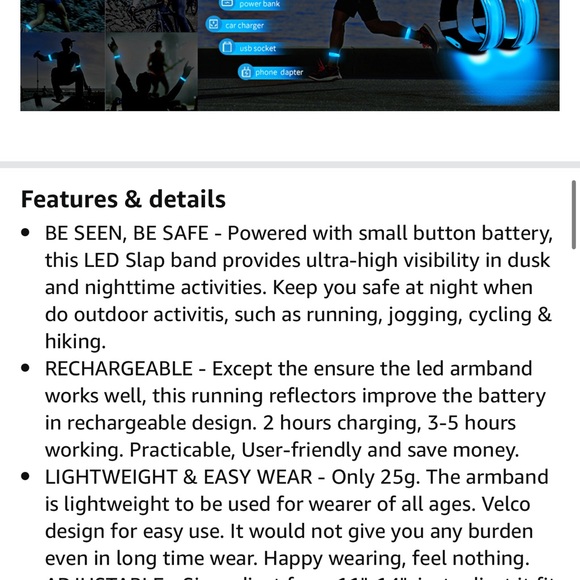 NWT OMKHE Running Light for Runners (2 Pack) - Picture 9 of 16